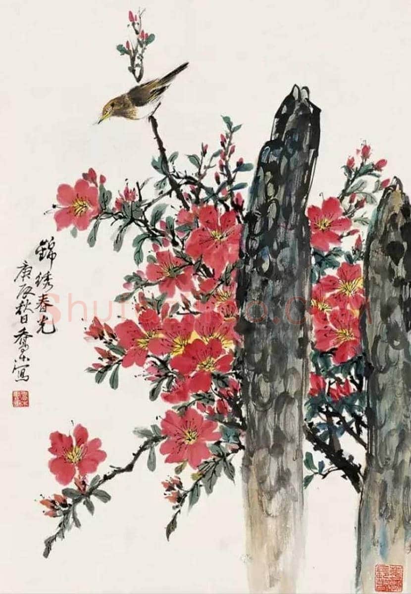 乔木花鸟作品欣赏 | 书画百科