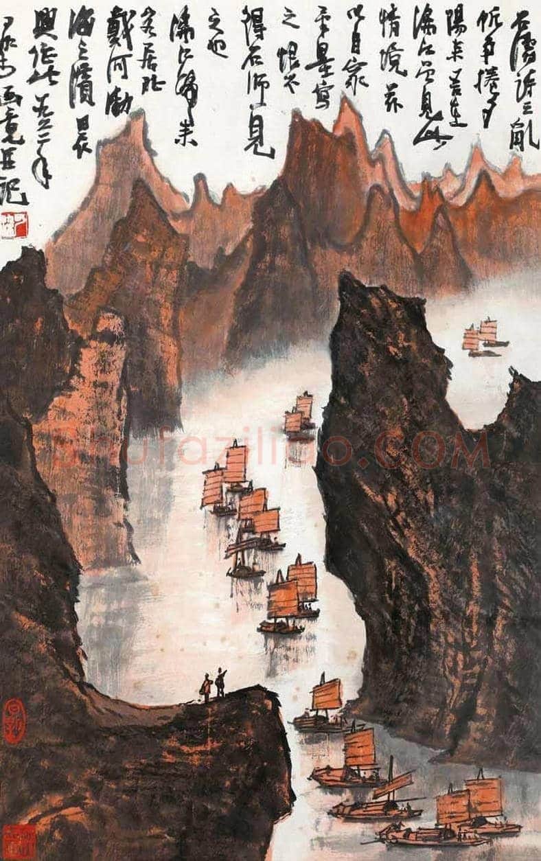 李可染漓江山水系列作品拍卖TOP10 | 书画资料