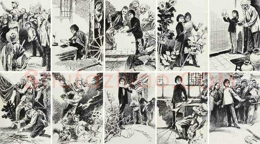 红色画家董辰生的插图作品欣赏 | 书画学堂