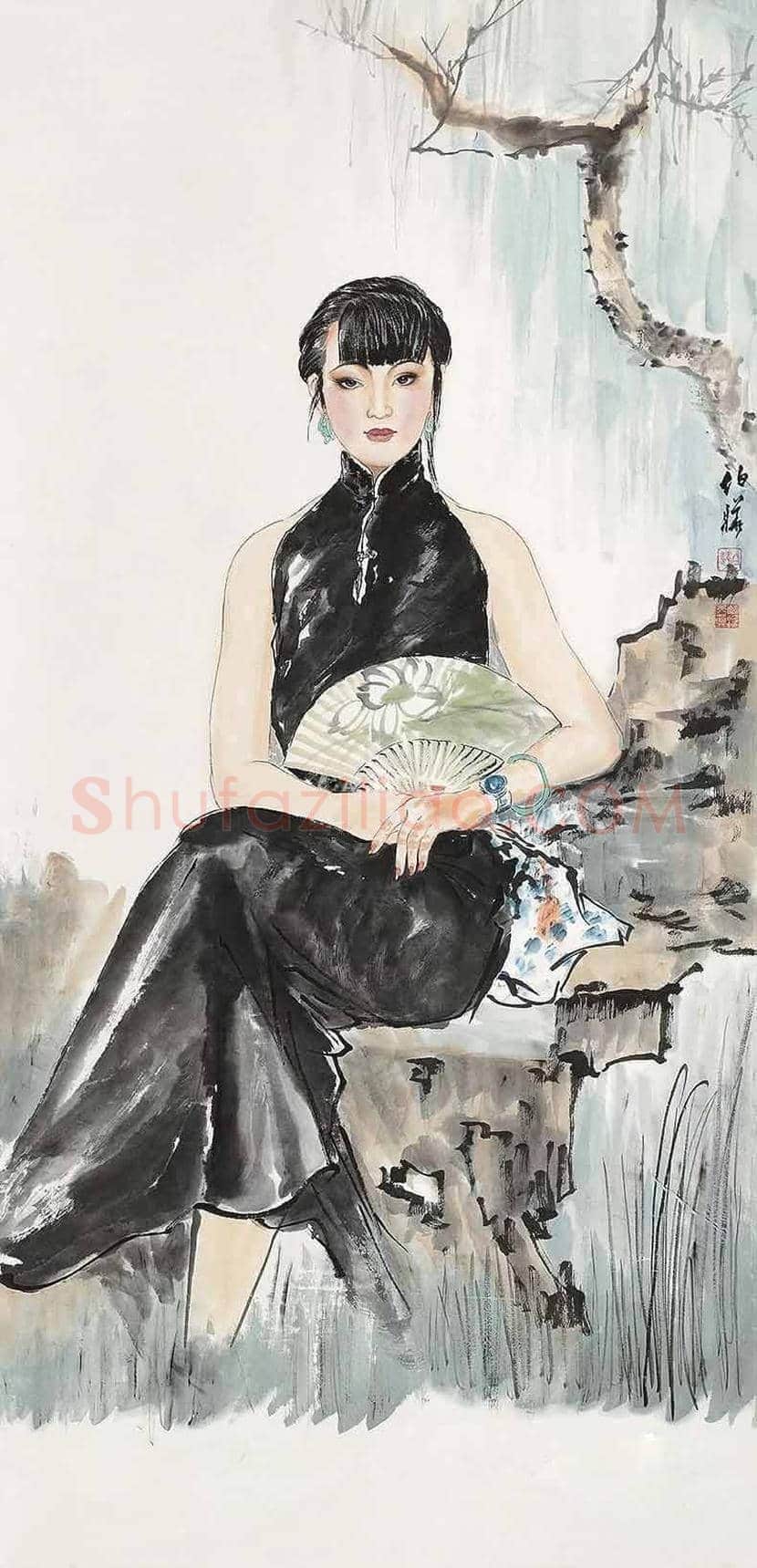 白伯骅笔下的美女 | 书画科普