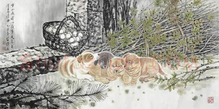 方楚雄工笔动物欣赏,很有乡土气息 | 书画资料