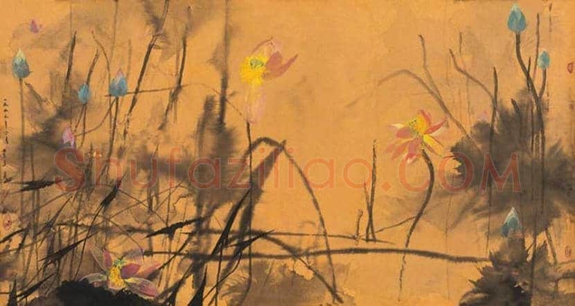 袁运甫荷花作品欣赏 | 书画讲解