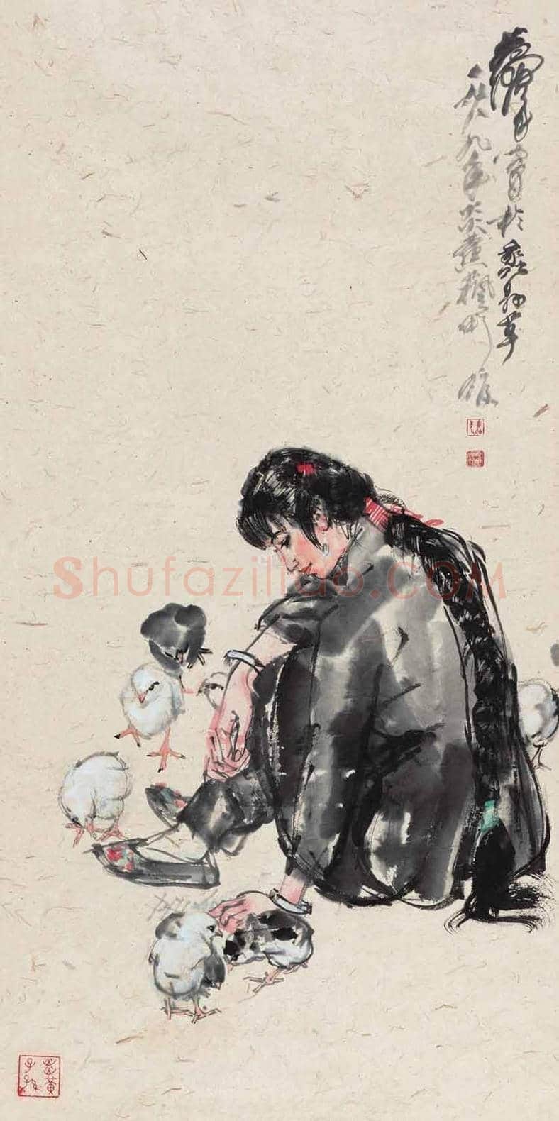 黄胄《春兰》系列作品欣赏 | 书画学堂