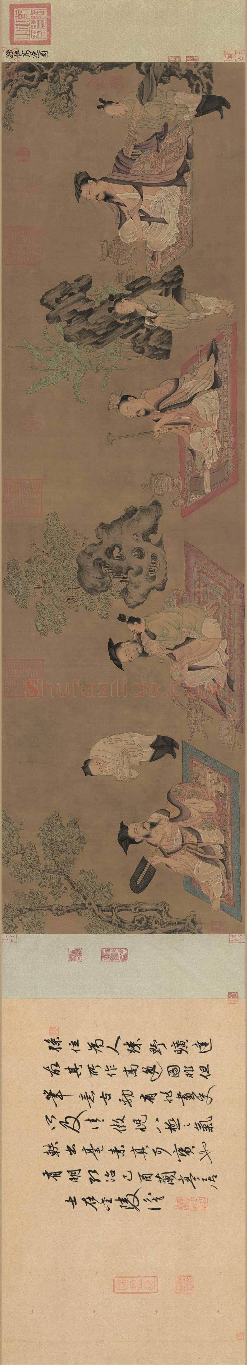 孙位《竹林七贤图》残卷欣赏 | 著名国画鉴赏