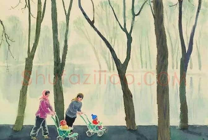中央美院院长古元水彩画欣赏 | 书画知识