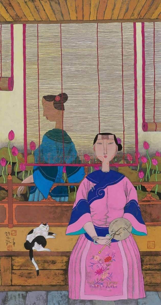 胡永凯作品欣赏-美人依旧 | 书画文摘