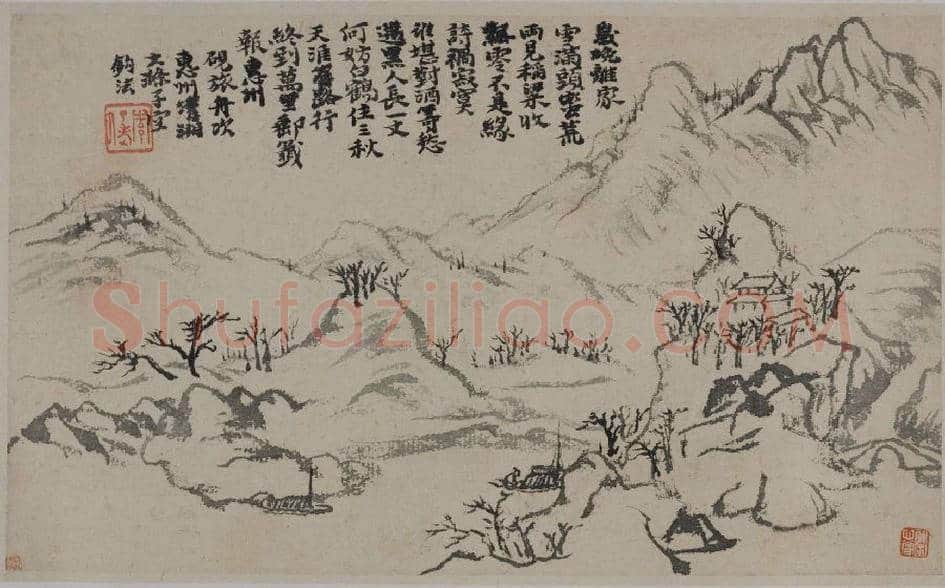 石涛神品《石涛上人山水册》欣赏 | 书画百科