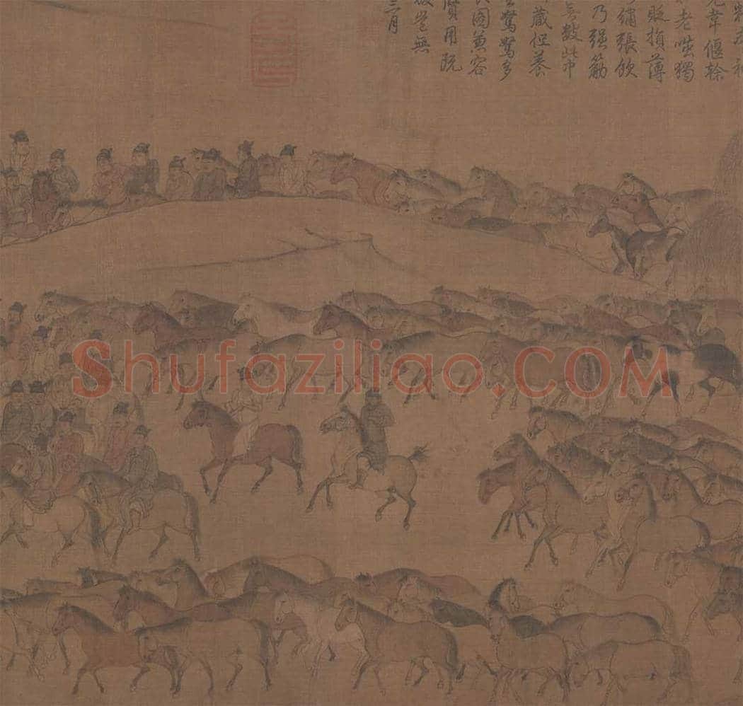 李公麟《临韦偃牧放图》欣赏 | 著名国画鉴赏