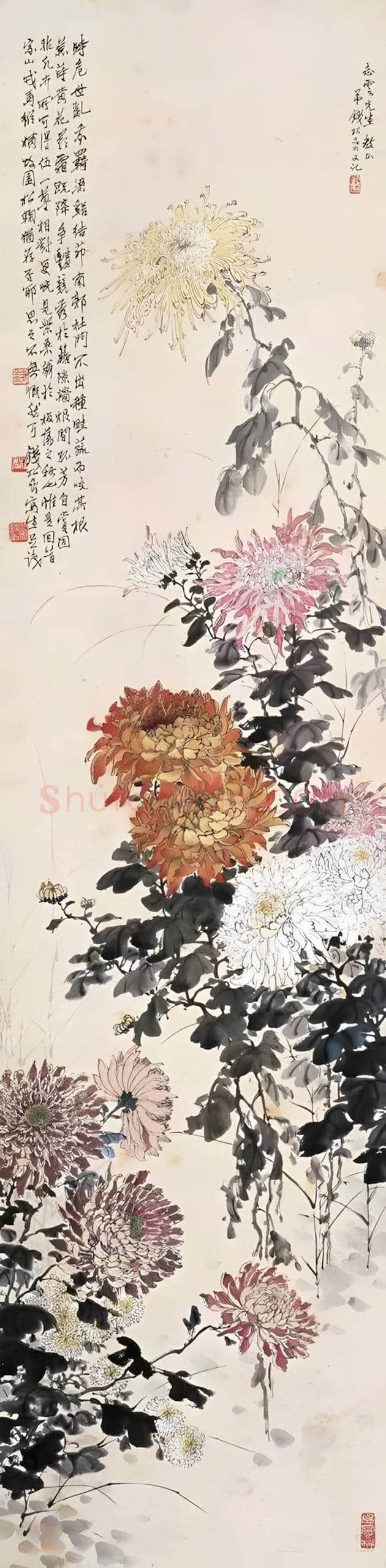 钱松喦花鸟画欣赏【20幅】 | 书画文摘