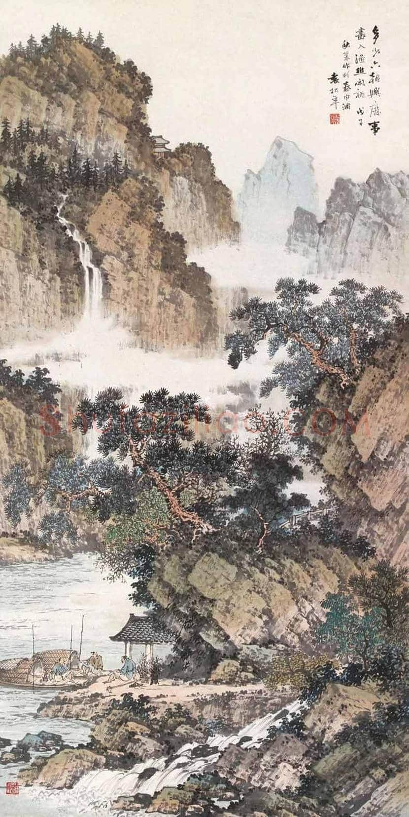 袁松年山水画作品欣赏 | 书画讲解