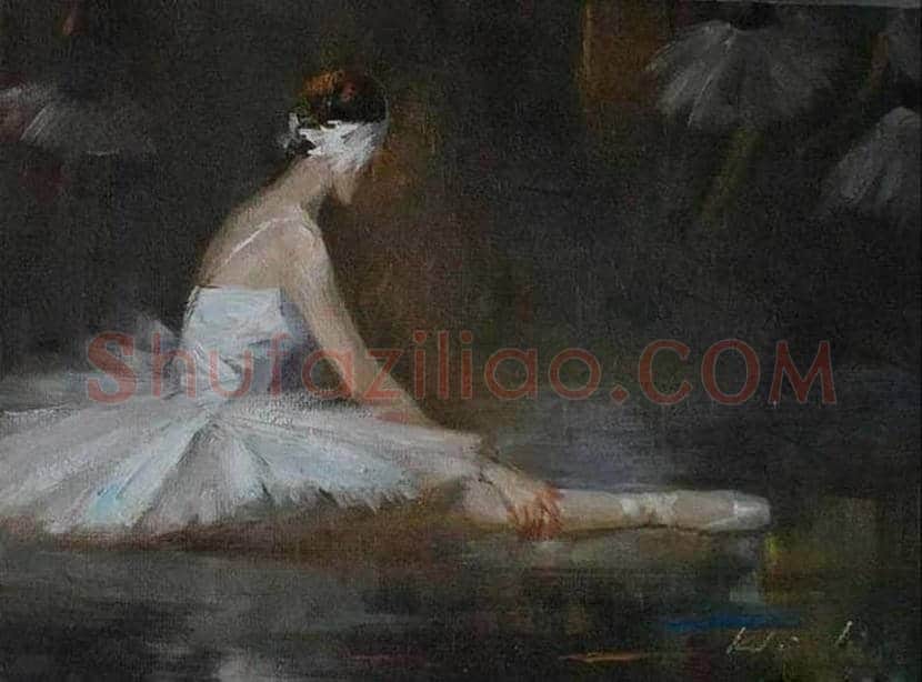 凯文·雷画中的舞女，体现一种静谧的美！ | 书画文摘