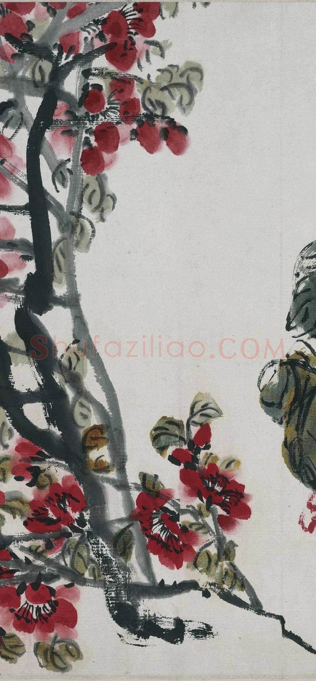 齐白石《折枝花卉长卷》 图赏 | 著名国画图片