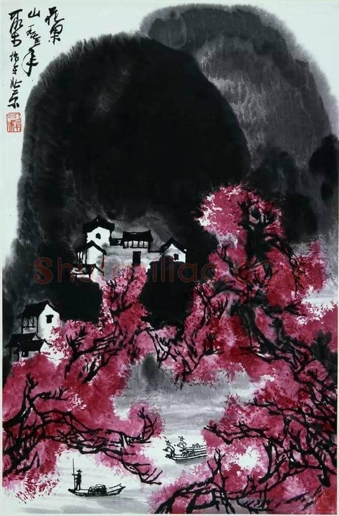 李可染笔下的春色图 | 书画资料