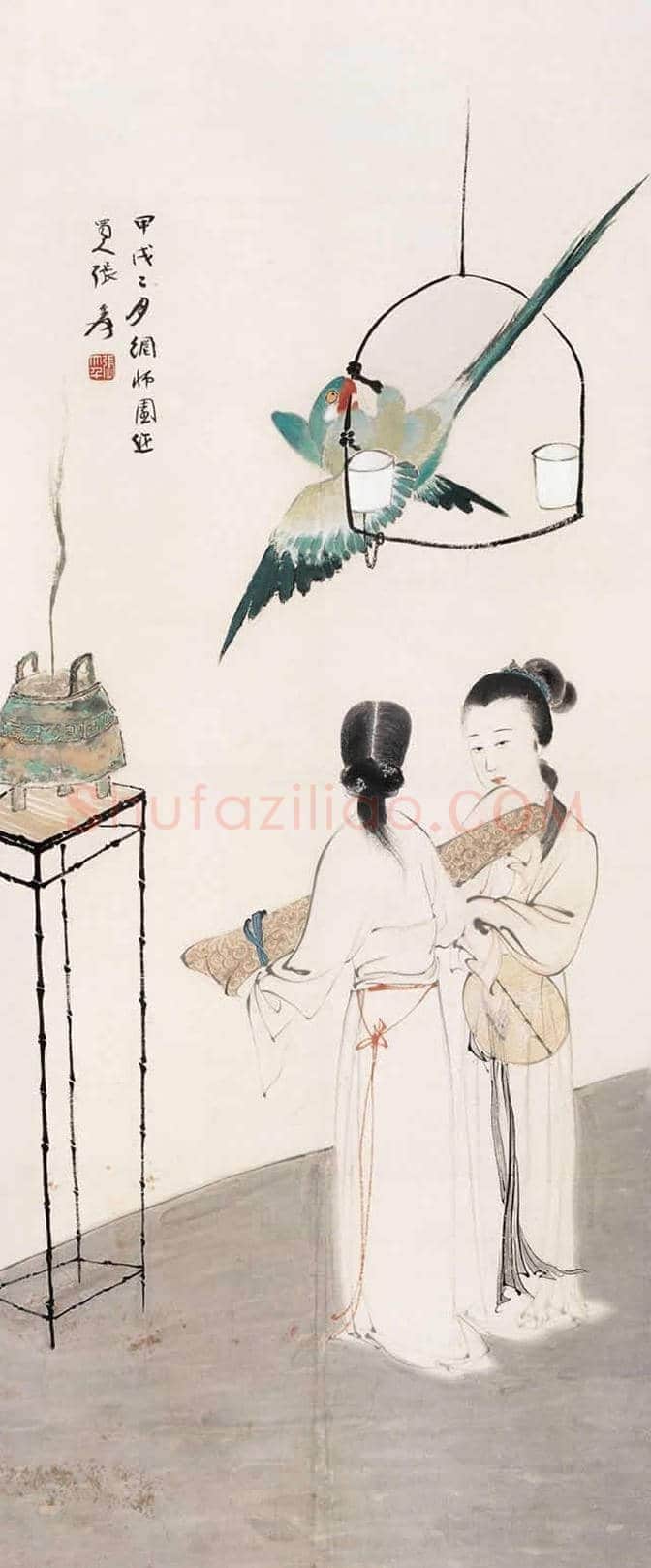 画坛巨匠张大千:创作数百幅《仕女图》 | 书画常识