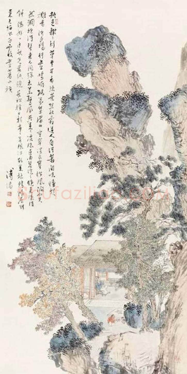 溥儒山水画欣赏 | 书画百科