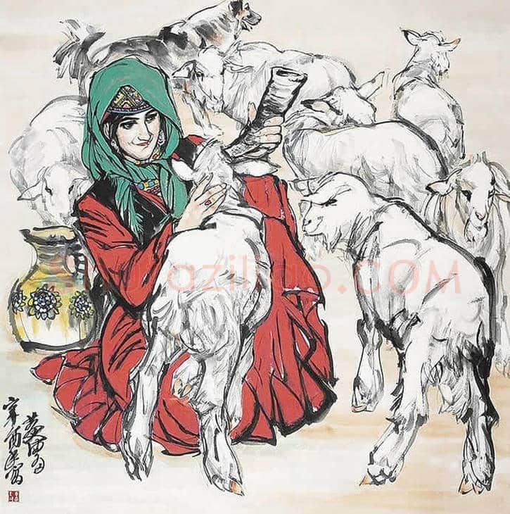黄胄笔下的牛马羊 | 书画文摘