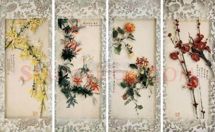 吴冠中花卉作品拍卖及欣赏 | 书画百科