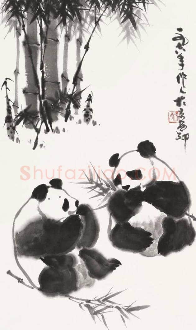 吴作人的熊猫图欣赏 | 书画科普