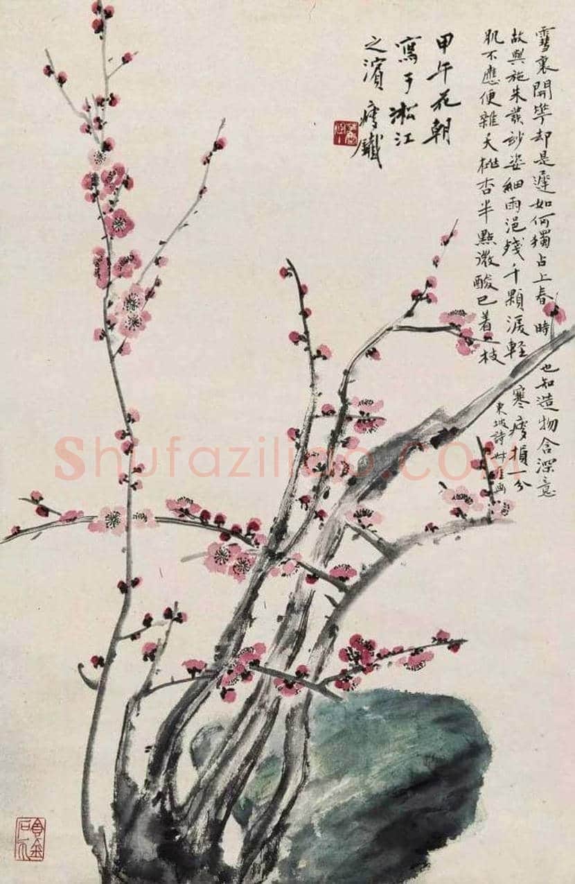 钱瘦铁梅花作品欣赏 | 书画百科