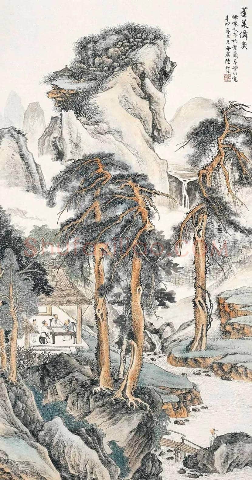陆抑非山水画作品欣赏 | 书画资料