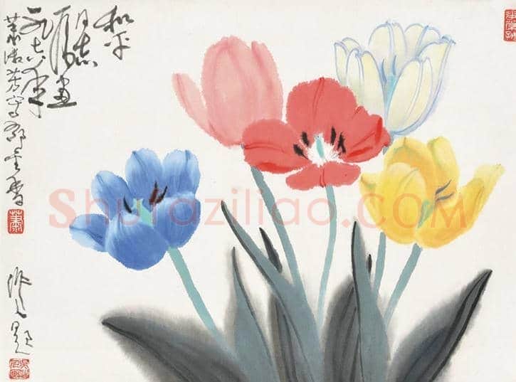吴作人萧淑芳合作作品欣赏 | 书画讲解