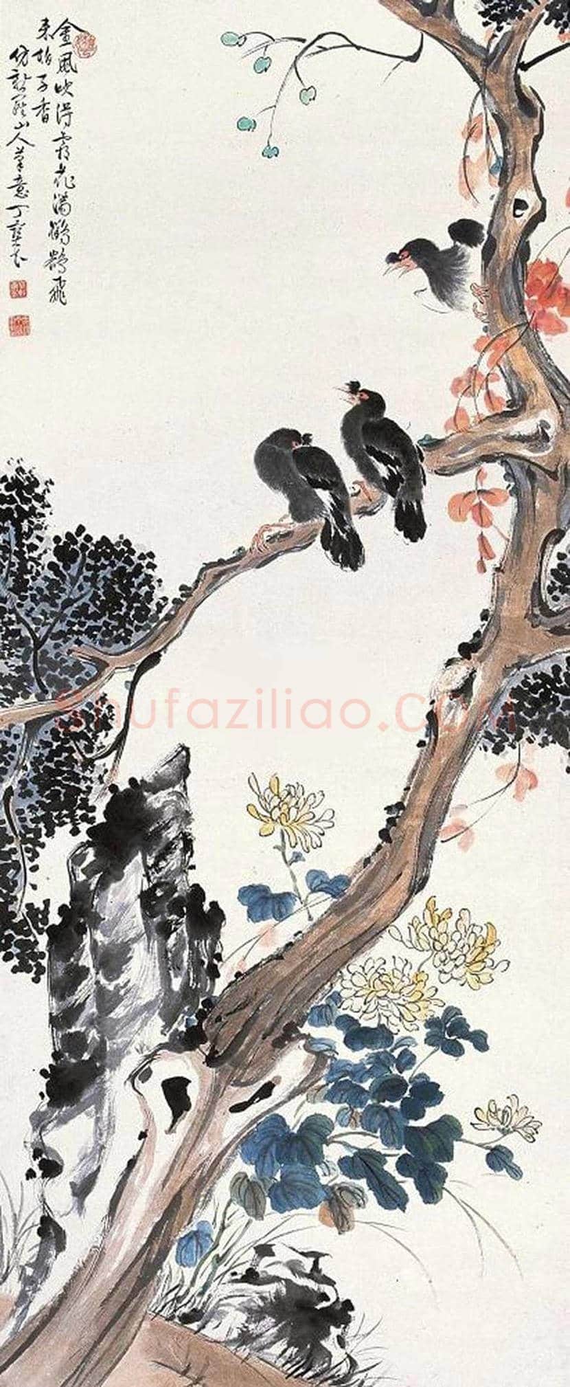 丁宝书花鸟画作品欣赏 | 书画科普