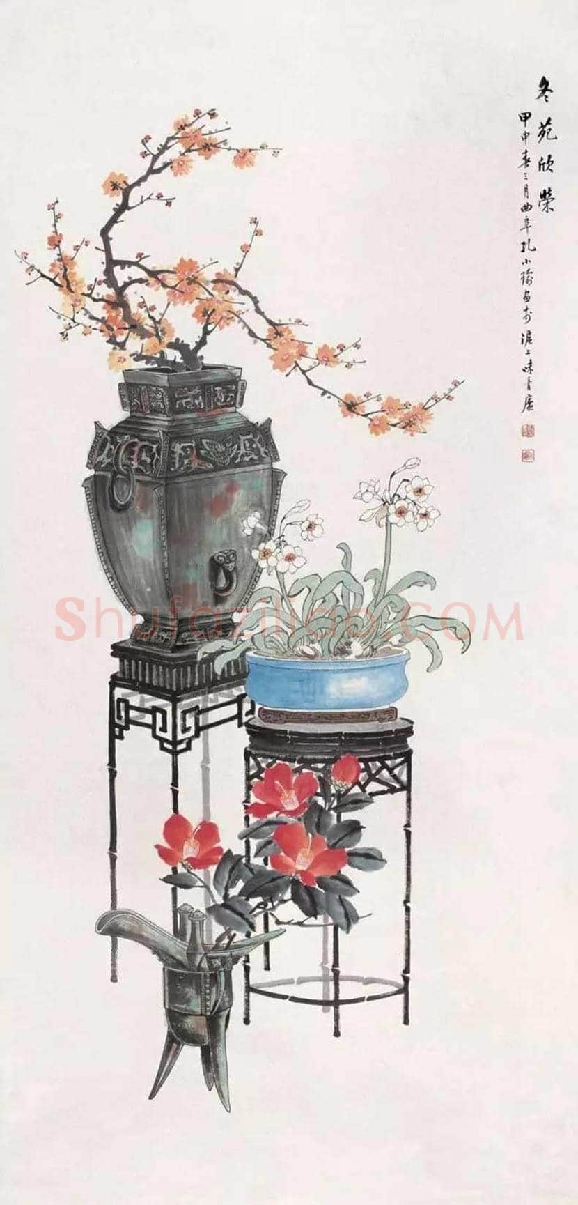 孔小瑜博古画欣赏 | 书画百科
