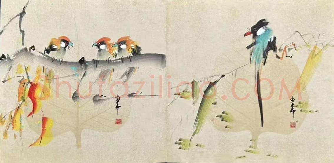 赵少昂精品《花鸟册页》，珍罕力作 | 国画作品