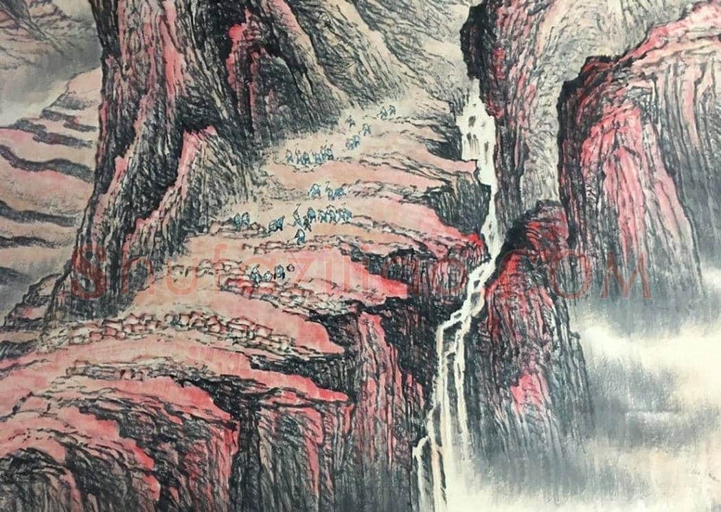 石鲁丈二钜制《改天换地》,馆级藏品 | 国画作品