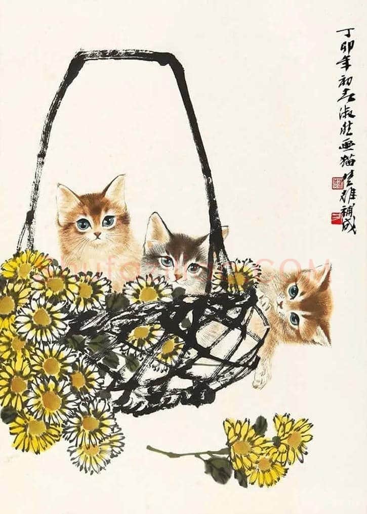 方楚雄工笔动物欣赏,很有乡土气息 | 书画资料