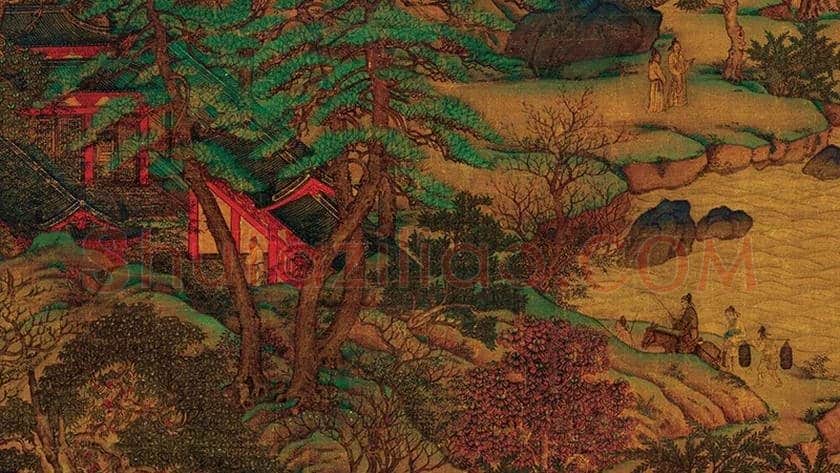 李思训《江帆楼阁图》欣赏 | 书画科普