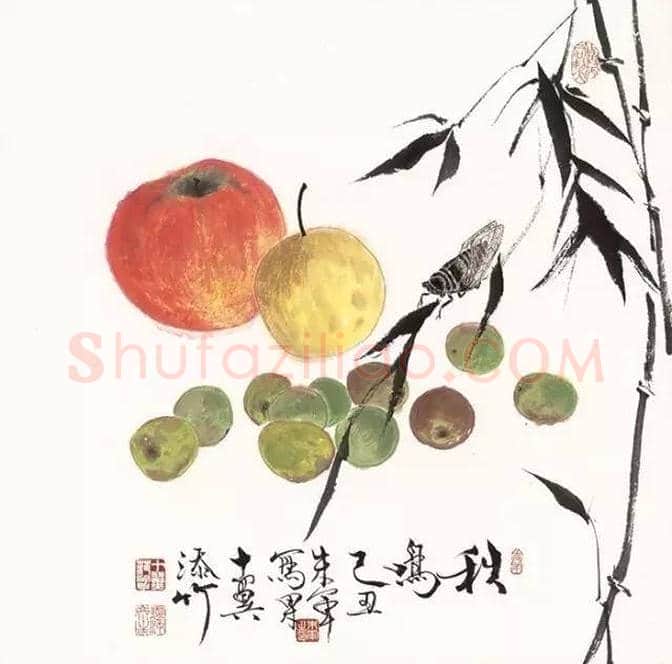 朱军、范曾合画的瓜果图十二幅 | 书画文摘
