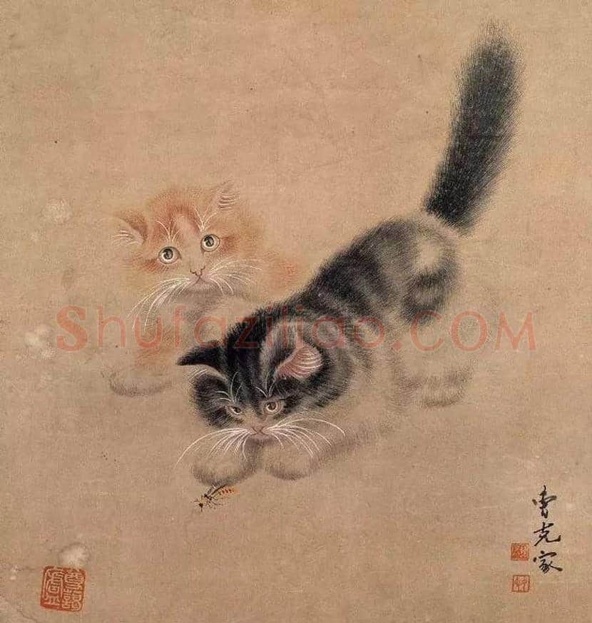 曹克家画猫作品欣赏 | 书画学堂