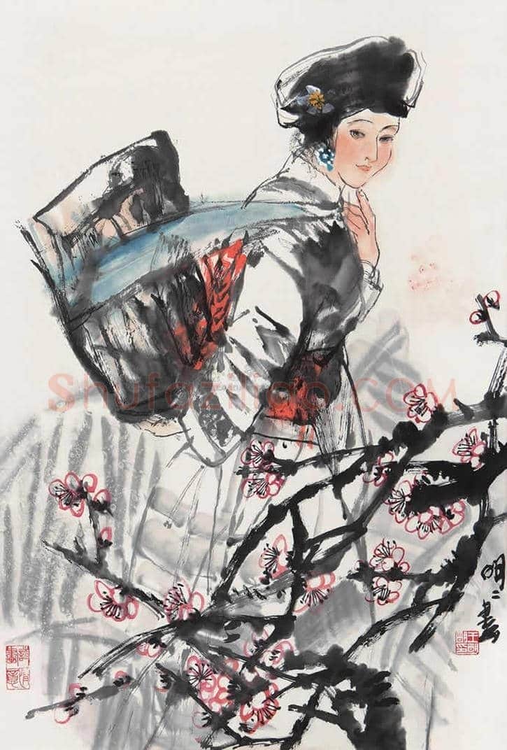 王明明人物画之时装人物少女篇 | 书画百科