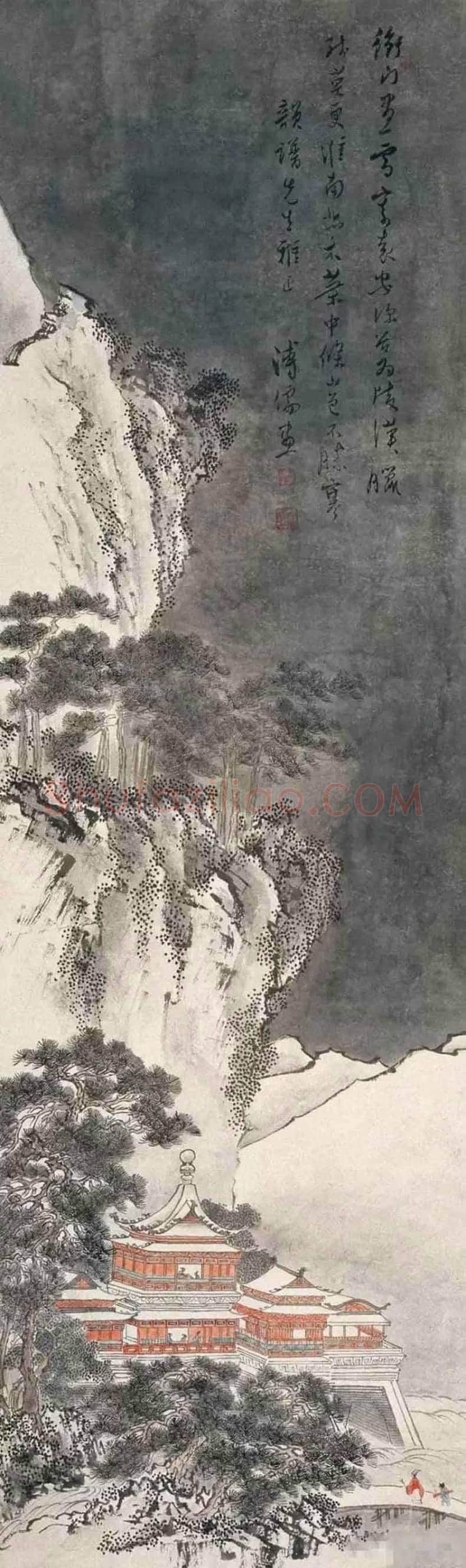 溥儒雪景山水作品欣赏 | 书画讲解