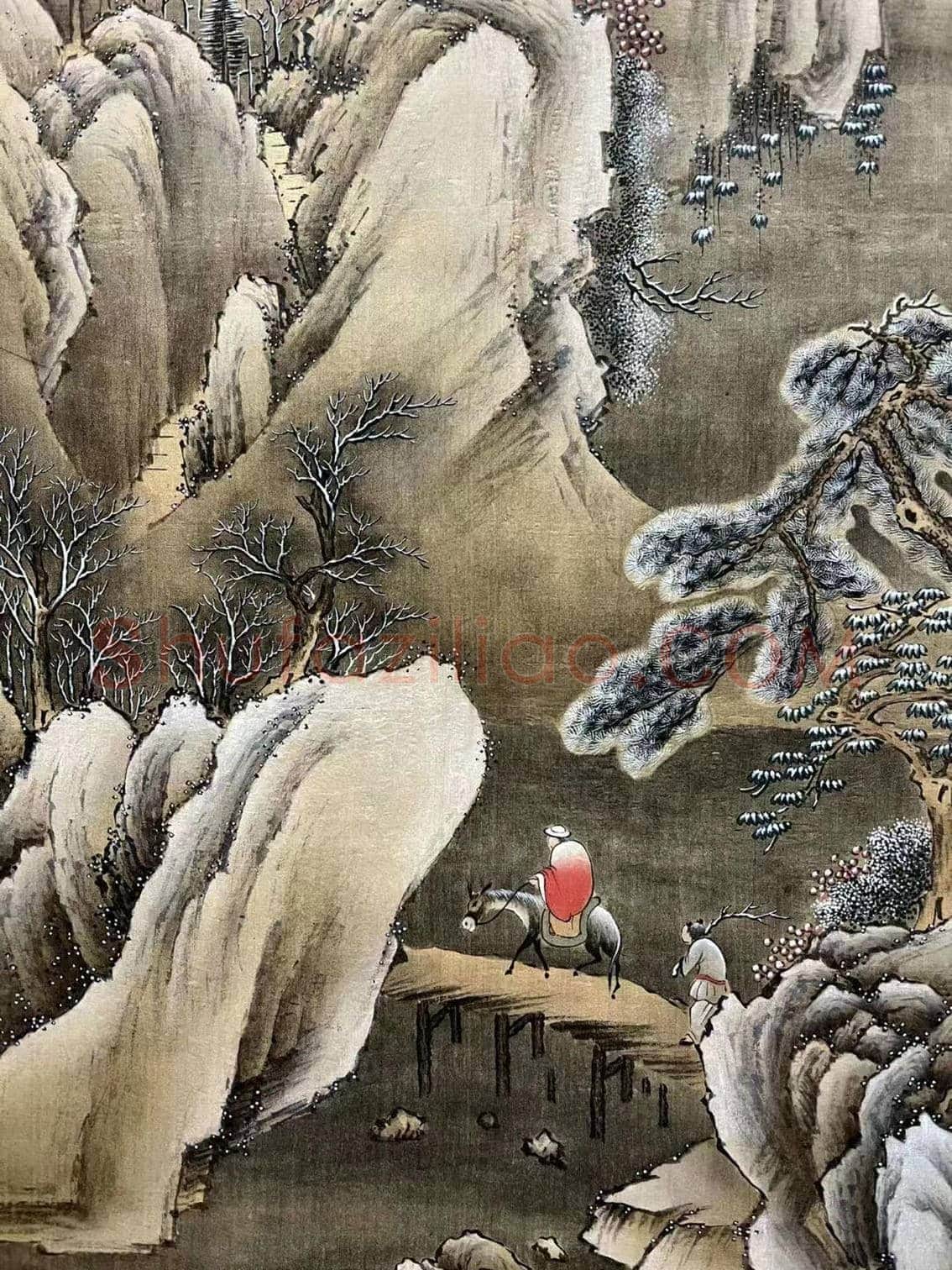 清寒高逸 寄情明洁——文徵明《雪山行旅图》 | 国画赏析