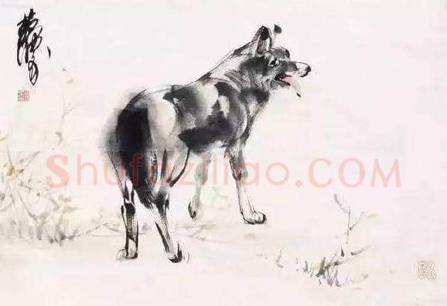 黄胄不但擅长画驴，也擅画狗 | 书画资料