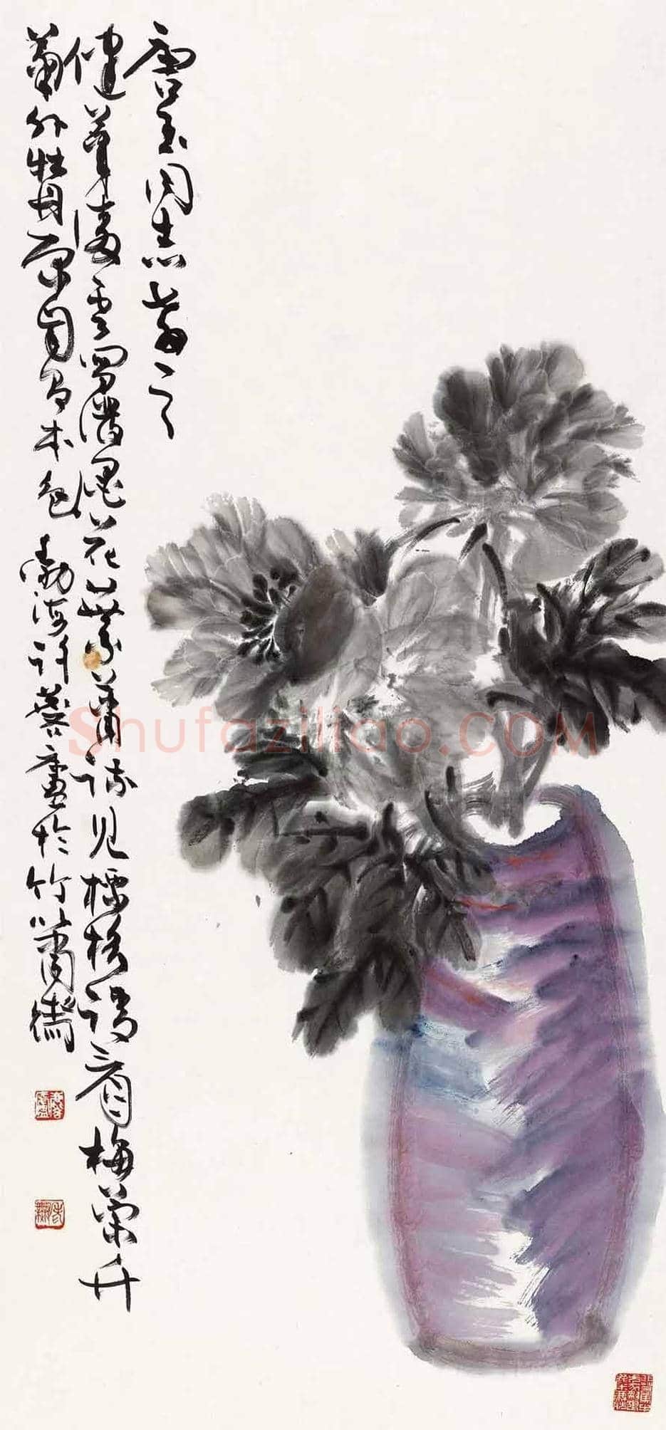 许麟庐写意花鸟作品欣赏 | 书画讲解