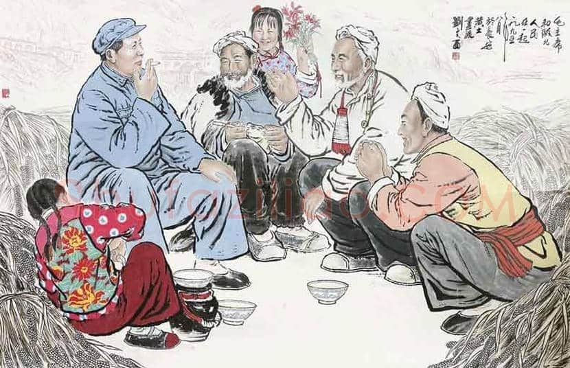 刘文西成名作《毛主席与牧羊人》丨刘文西画笔下的毛主席 | 书画常识