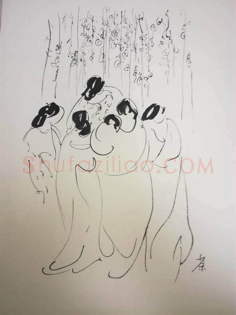吴冠中速写册页，十三开 | 国画图片