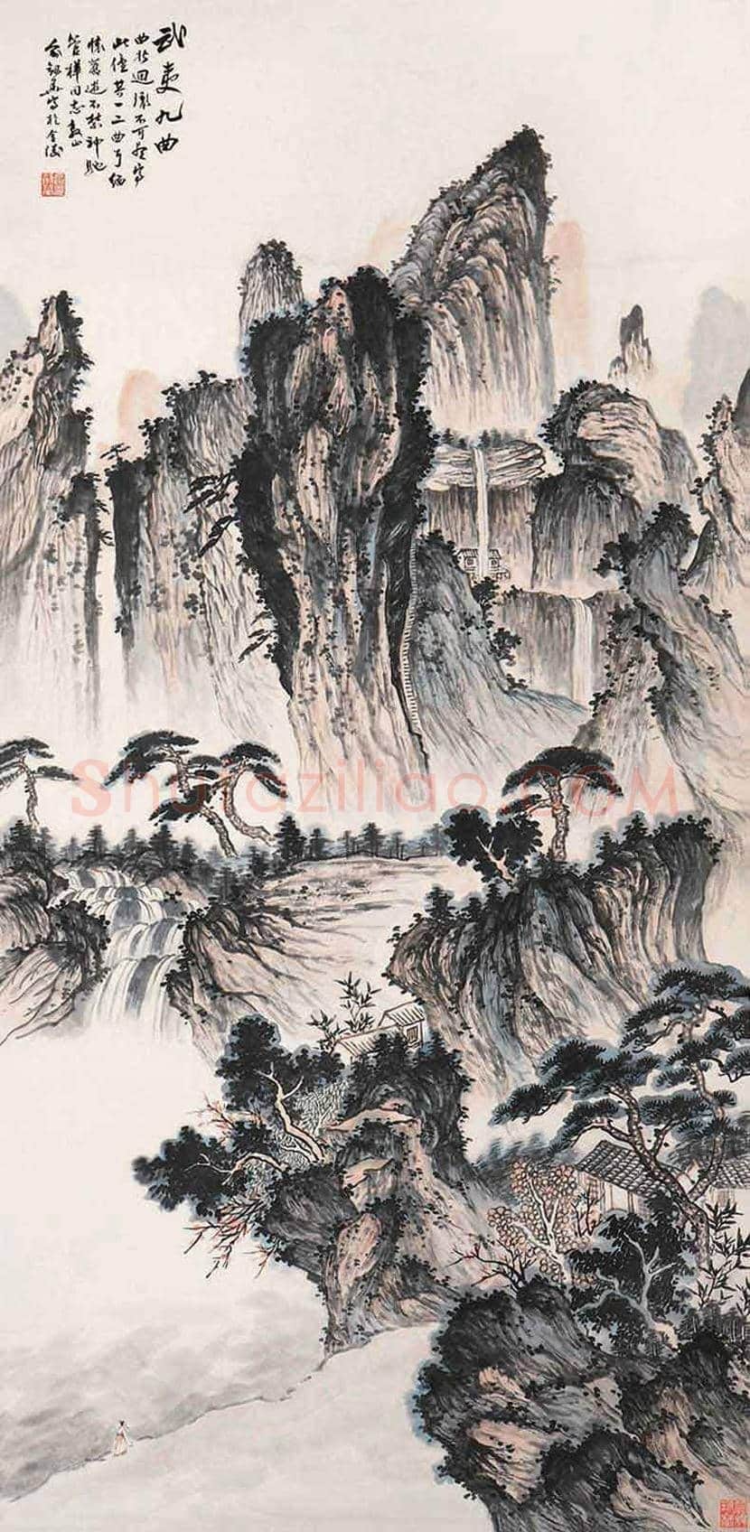 俞剑华山水画欣赏 | 书画学堂