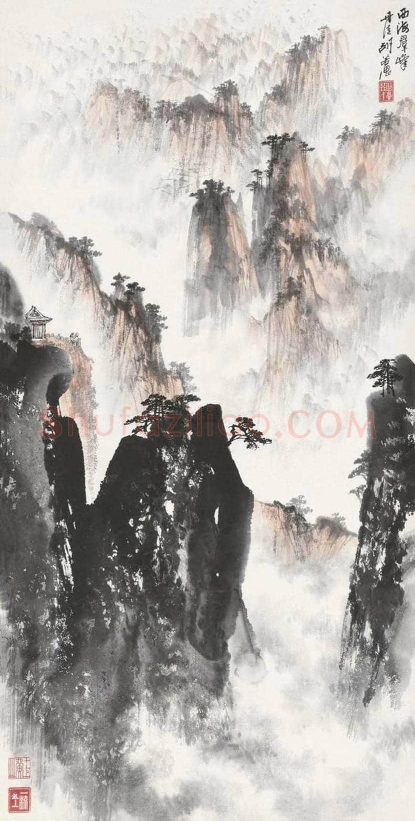 胡若思山水画拍卖价格及欣赏 | 书画学堂