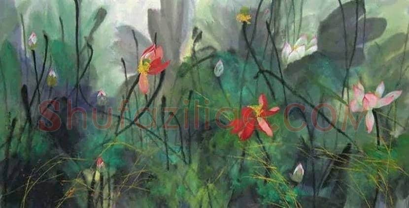 袁运甫荷花作品欣赏 | 书画讲解