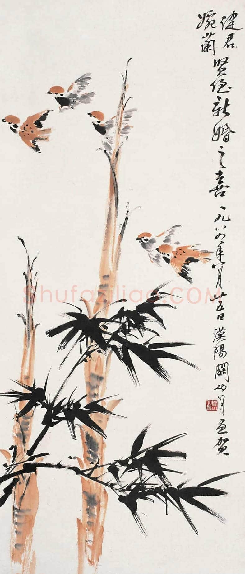 关山月花鸟画图赏 | 书画知识