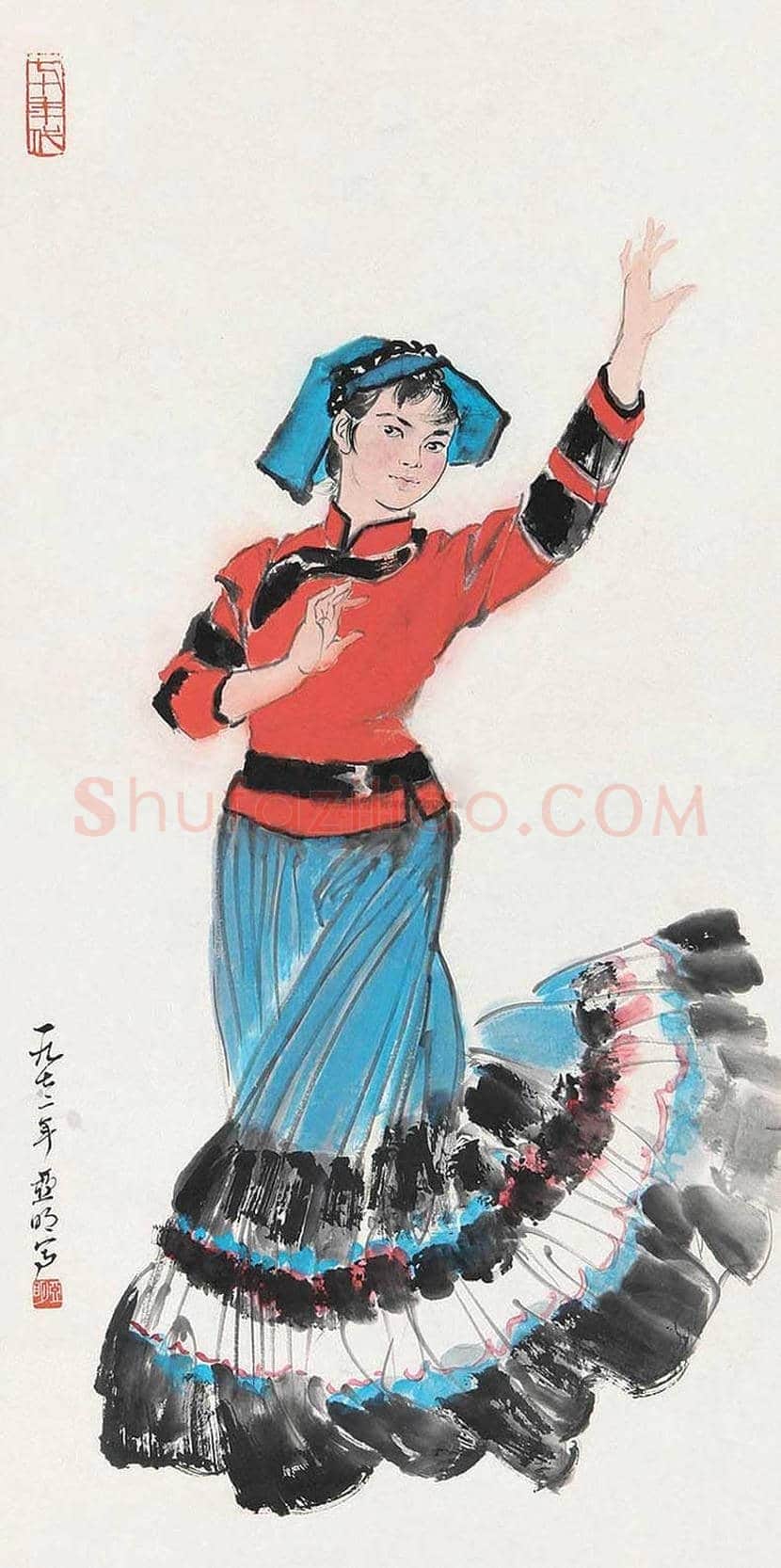 亚明人物画作品欣赏 | 书画知识