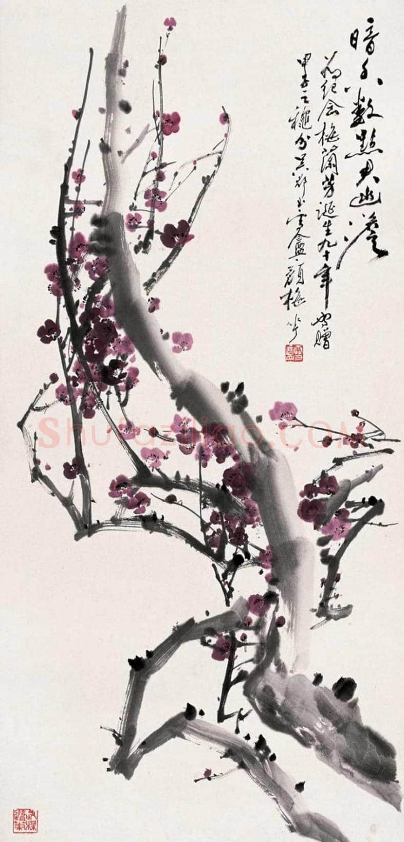 颜梅华花鸟作品欣赏 | 书画知识