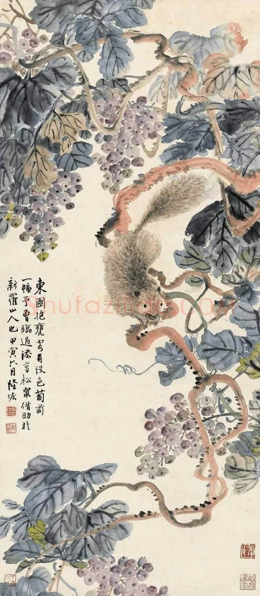 陆恢花鸟画作品欣赏 | 书画讲解