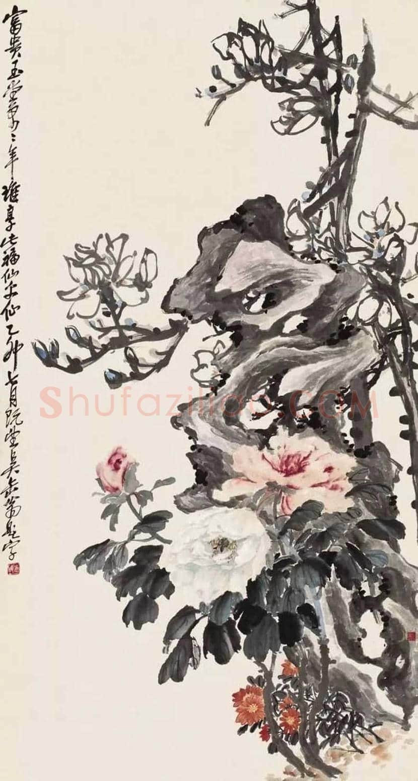黄山寿花鸟画作欣赏 | 书画百科