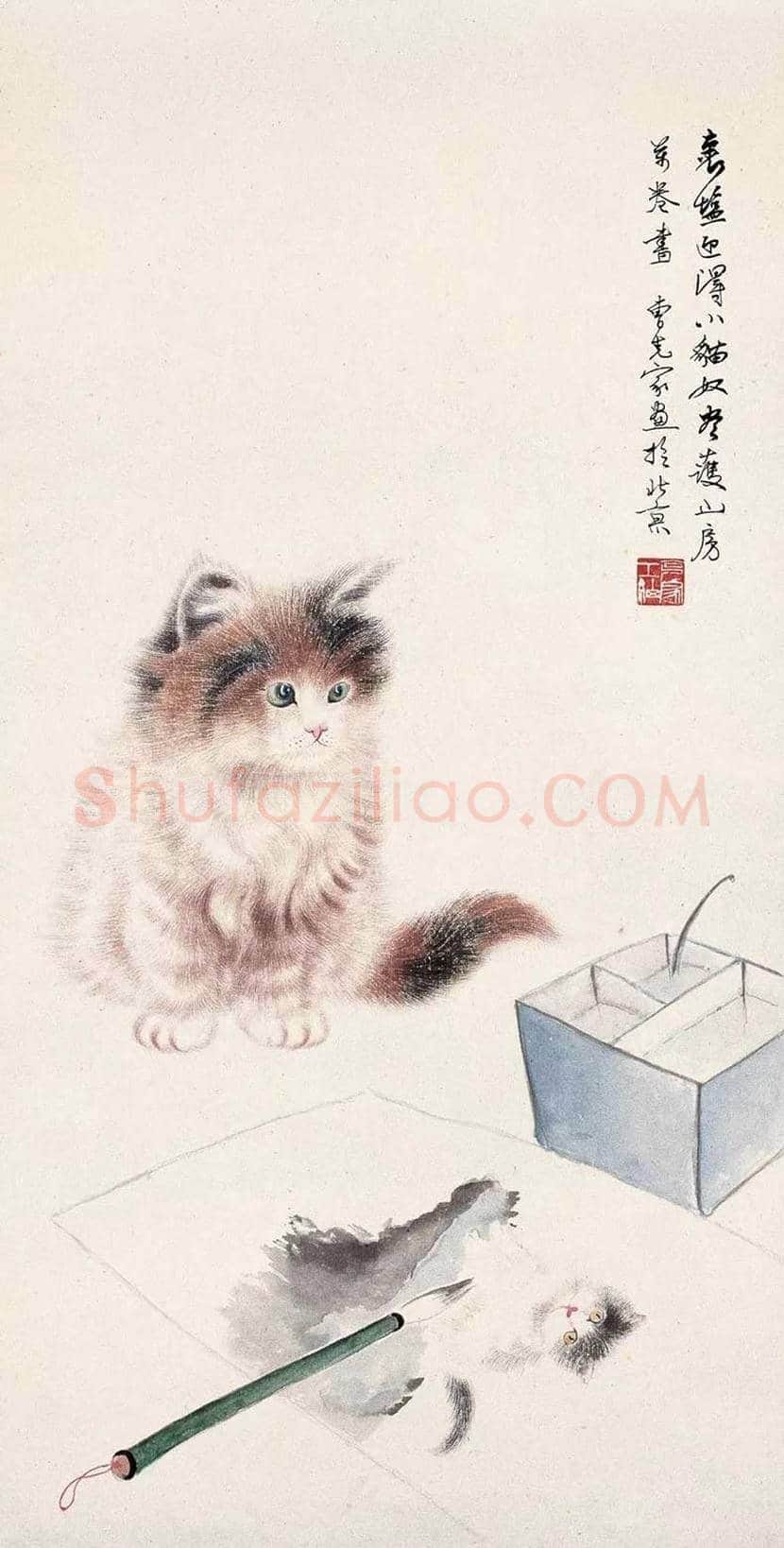 曹克家画猫作品欣赏 | 书画学堂