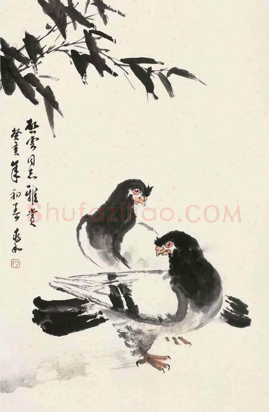 蒋兆和花鸟画作品欣赏 | 书画科普